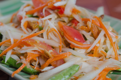 Crunchy Thai Salad with Cottage Cheese